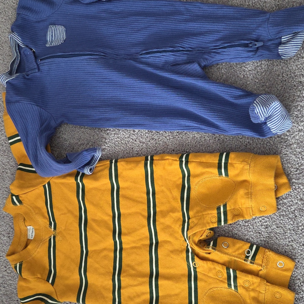 36 Piece Bundle Carters, Huggies, Cloud Island Pants, Joggers, Onesies Sleepers, - Picture 2 of 15